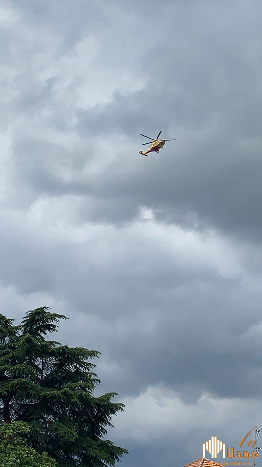 Incidente a Pioltello, uomo di 64 anni trasportato in codice rosso in elisoccorso