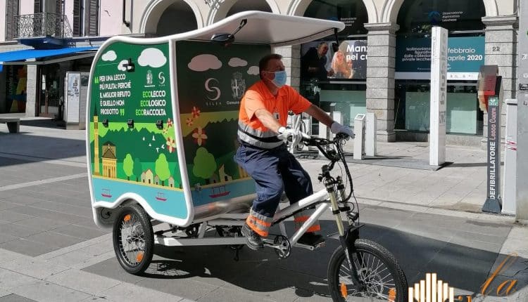 Lecco, la bicicletta elettrica sarà il nuovo mezzo per la pulizia della città