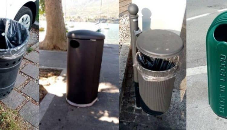 Lecco, portato a termine il censimento dei cestini