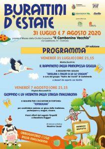 Cremona, spettacolo con burattini nel cortile del Museo del Cambonino