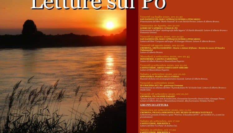 Cremona, nasce la rassegna Letture sul Po
