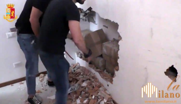 Milano, 16 mln di euro nascosti nel muro da noto narcotrafficante milanese