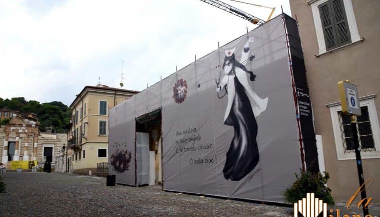 Brescia, Zehra Dogan, grande opera d'arte per la resistenza la corona virus