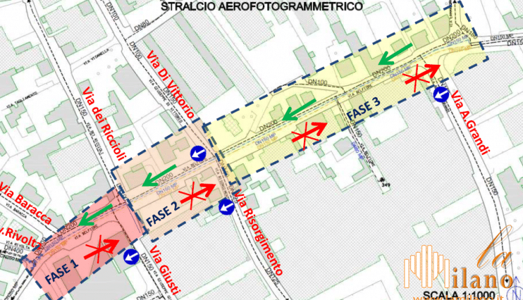 Lecco, rinnovo della rete del gas in via Belfiore