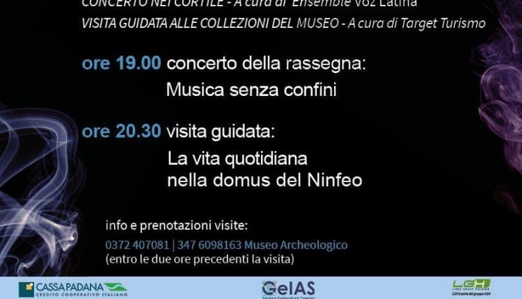 Cremona, il 7 agosto appuntamento all’Archeologico di via S. Lorenzo