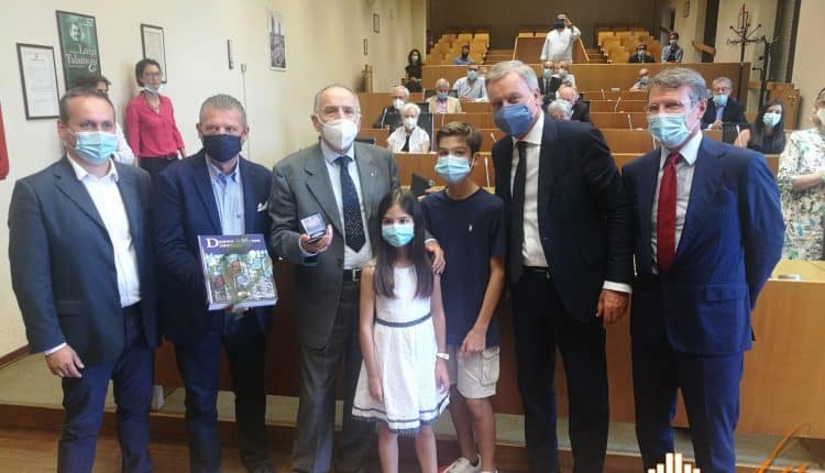 Monza, medaglia della Luna a Armando Sardi, olimpionico di atletica leggera a Roma 1960 e medaglia d’oro nella staffetta 4×100 m