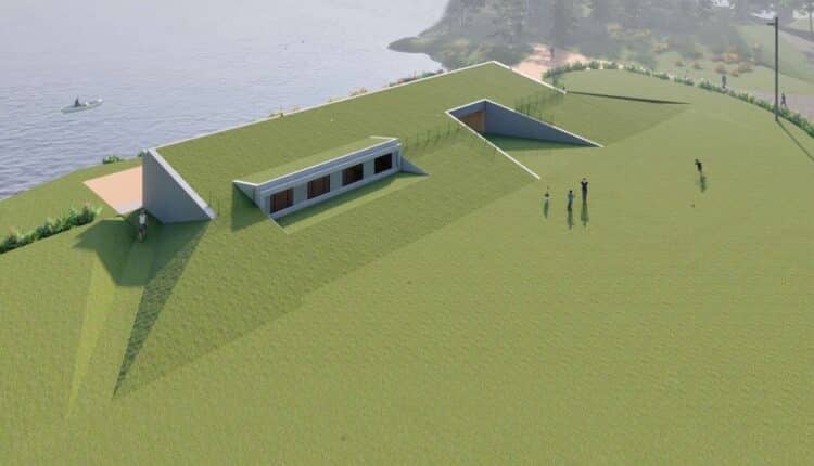 Brescia, progetto di realizzazione del nuovo edificio "Casa del parco delle cave"