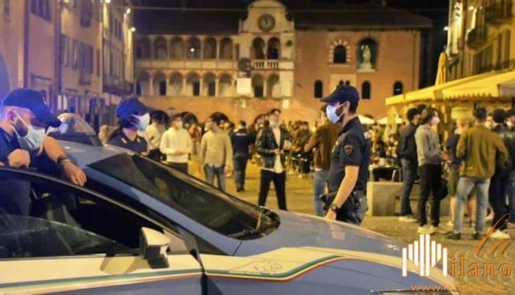 Pavia, controlli sulla movida: 100 persone assembrate