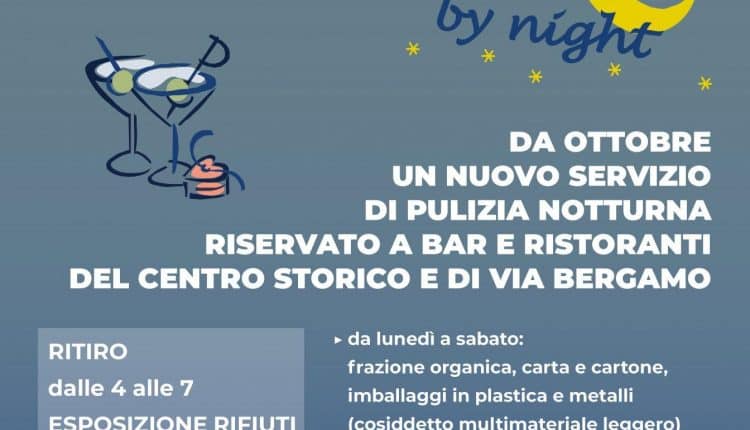 Monza, Lunedì parte il ritiro notturno «porta a porta» dei rifiuti di bar e ristoranti