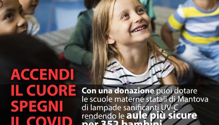 Mantova, Iniziata l’installazione delle lampade sanificanti destinate agli asili e alle materne comunali