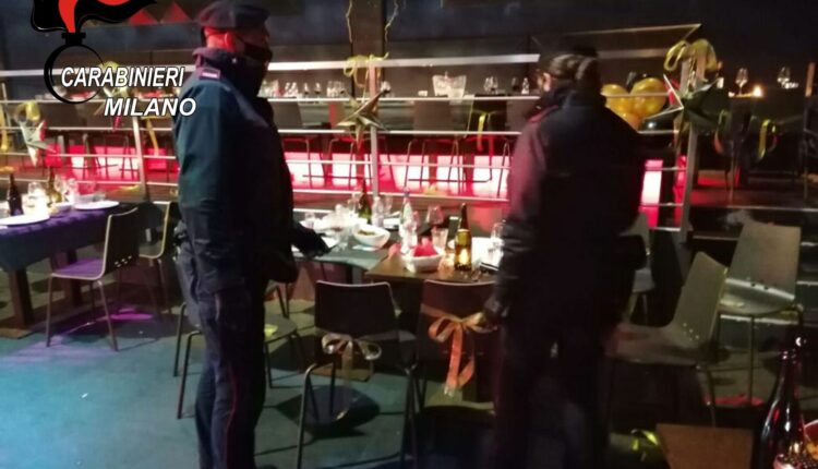 Milano, individuati locali con clienti seduti ai tavoli senza dispositivi di protezione