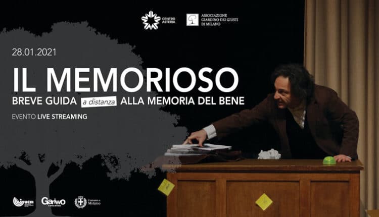 Milano, in diretta dal Centro Asteria di Milano lo spettacolo teatrale “Il memorioso”, in occasione del giorno della memoria