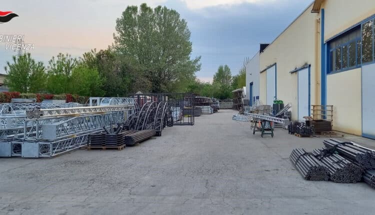Bassano del Grappa, piu di 500kg di metalli rubati dalla ditta dei fratelli Greco, denunciato 33enne