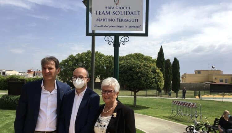 Cagliari, inaugurata la nuova area giochi del Parco “Ex Vetreria”