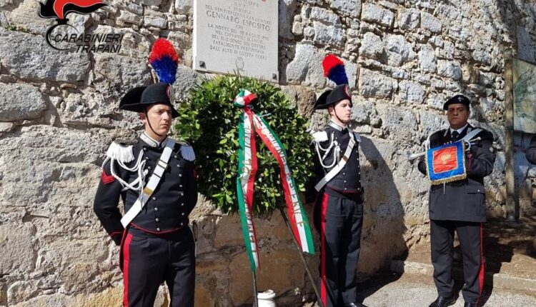 Erice, celebrato il 29esimo anniversario della morte del Carabiniere Gennaro Esposito