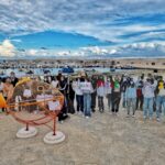 Bari, sulla piazza di Torre a Mare arriva Getto, il pesce mangia plastica