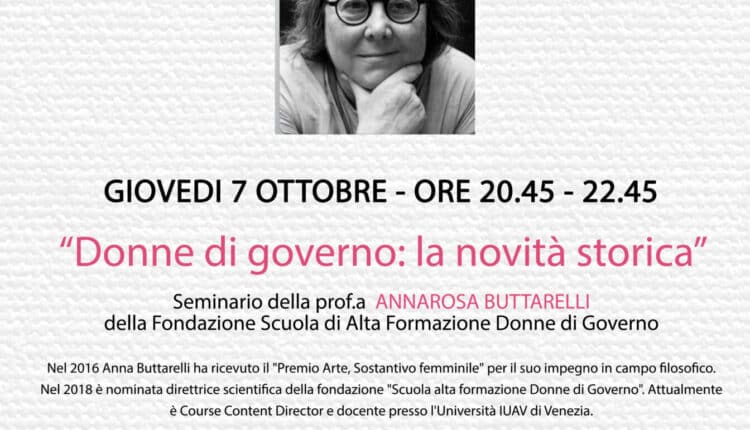 Mantova, Eventi: i 100 anni di Nilde lotti. Seminario con Annarosa Buttarelli