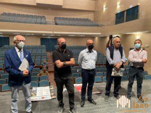 un momento della conferenza stampa al teatro garau