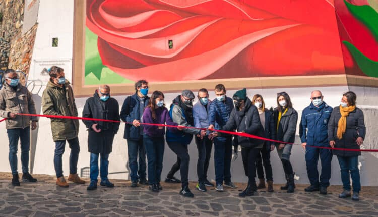Livorno, inaugurato il murale dell'artista Zed1. Un murale sull'Isola di Gorgona per dare colore alla rinascita