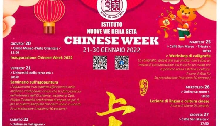 "Trieste Chinese Week 2022" presentati gli eventi in programma dal 21 al 29 gennaio
