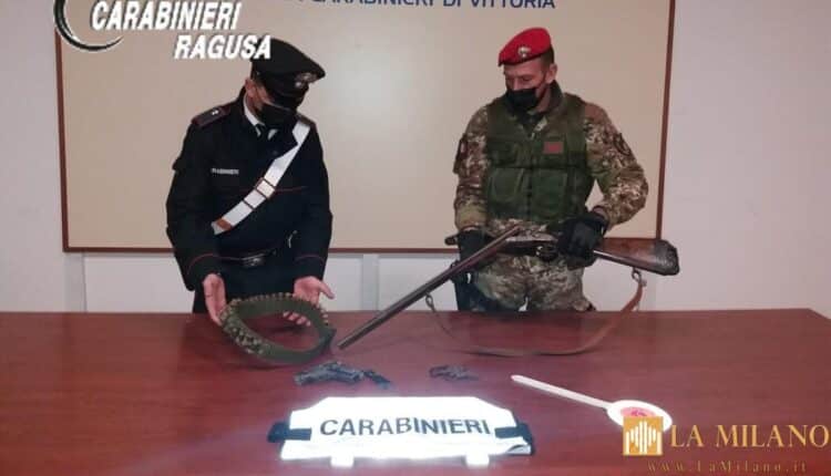 Ragusa, 60enne agli arresti domiciliari per detenzione di armi e munizioni nel Comune di Vittoria
