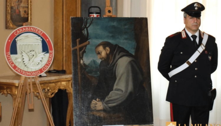 Bologna, sequestrate numerose opere d'arte come dipinti e beni di antiquariato