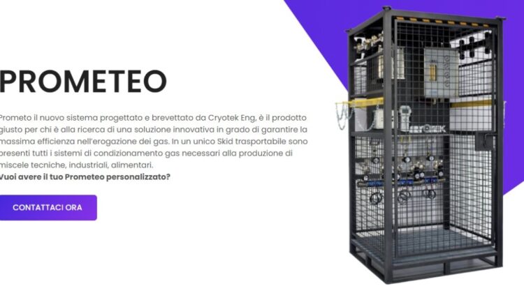 Prometeo, un efficiente sistema pronto all'uso brevettato da Cryotek Eng