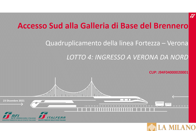 Verona, si completerà a febbraio il quadruplicamento della linea ferroviaria Verona-Brennero