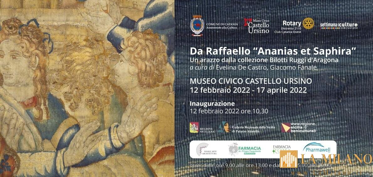 Catania, in esposizione fino al 17 aprile al Castello Ursino lo straordinario arazzo di Raffaello "Ananias et Saphira"