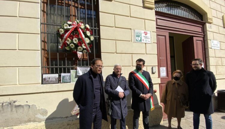 Vicenza, la società calcistica della città compie 120 anni: deposta una corona dove sorgeva la prima sede storica