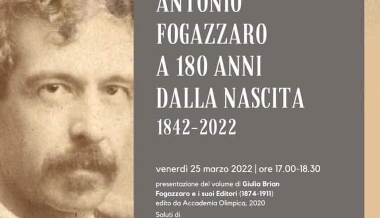 Vicenza, “Antonio Fogazzato a 180 anni dalla nascita”, due appuntamenti a Palazzo Cordellina