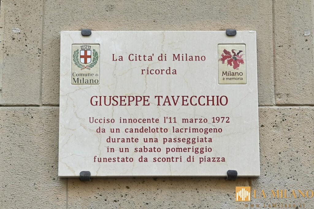 Milano, una targa per Giuseppe Tavecchio: ucciso innocente 50 anni fa durante gli anni di piombo