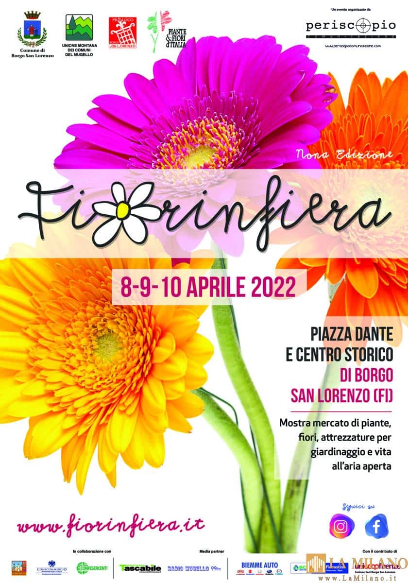 Borgo San Lorenzo, dall’8 al 10 aprile torna Fiorinfiera