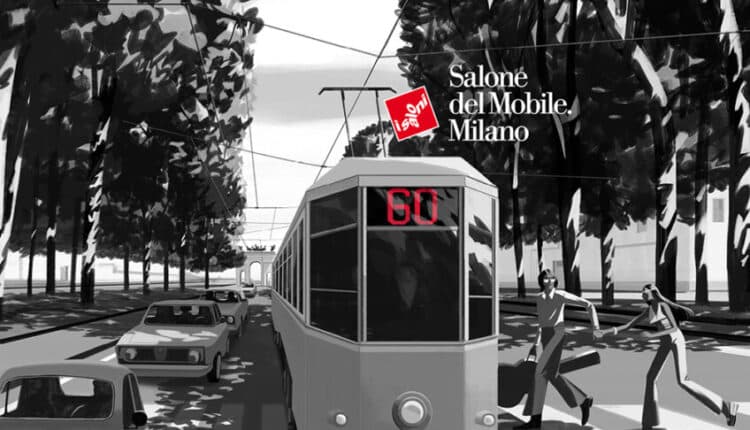 Milano, il Salone del Mobile.Milano svela il secondo manifesto dedicato alla sua 60a edizione e realizzato da Emiliano Ponzi