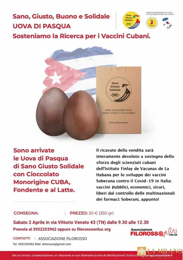 Trento, tornano le uova di Pasqua in aiuto al vaccino cubano
