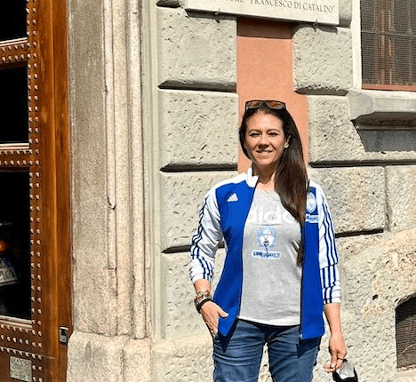 Milano, Giusy Versace in visita al reparto "La Nave"