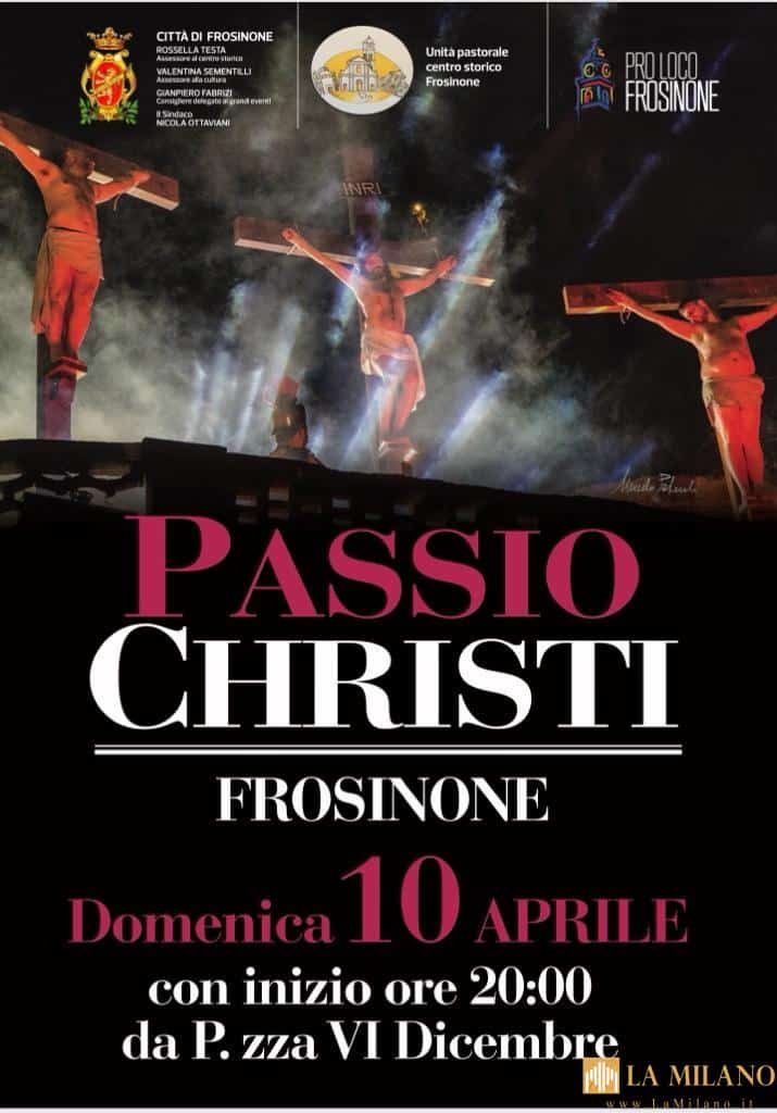 Frosinone, domenica si terrà la Passio Christi