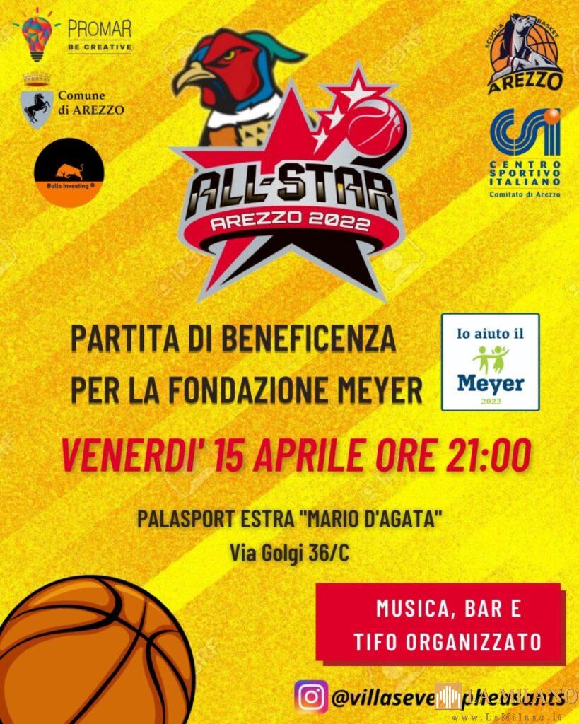 Arezzo, un All Star Game per la Fondazione Meyer