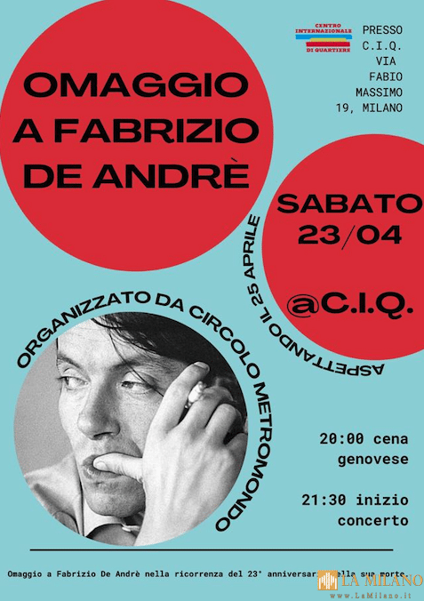 Milano, Marinella e l'Orchestrina del Suonatore Jones cantano Fabrizio De Andrè