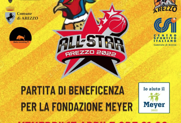 Arezzo, un All Star Game per la Fondazione Meyer