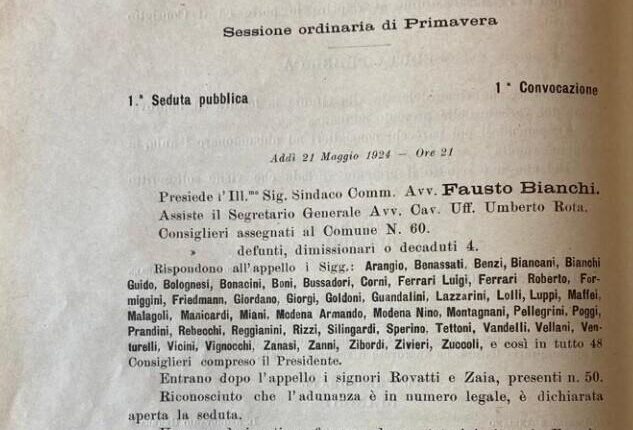 Modena, revocata la cittadinanza onorario di Mussolini