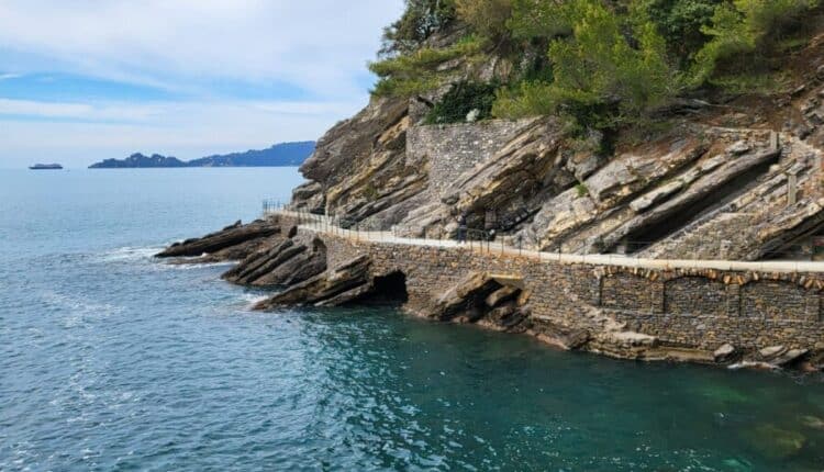 Genova, completata la passeggiata di Levante a Zoagli