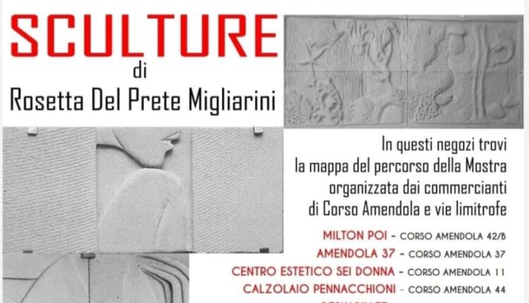 Ancona, arte in vetrina: esposte le sculture di Rosetta Del Prete Migliarini