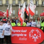 Napoli, la fiaccola di Special Olympics, in tour occasione dei Giochi Nazionali Estivi