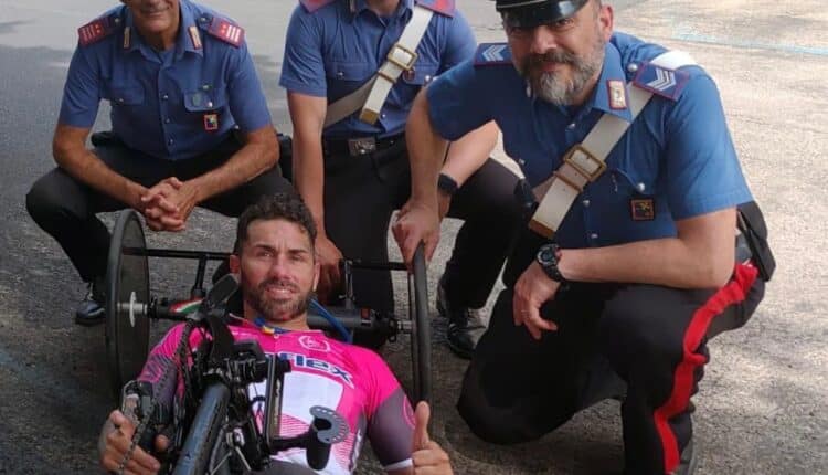 Meda, Giro d'Italia Handbike, l'eroe di guerra rimane in testa