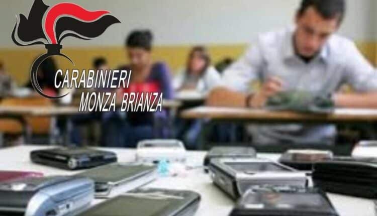 Vimercate, droga a scuola durante il compito: i Carabinieri trovano l'hashish in classe