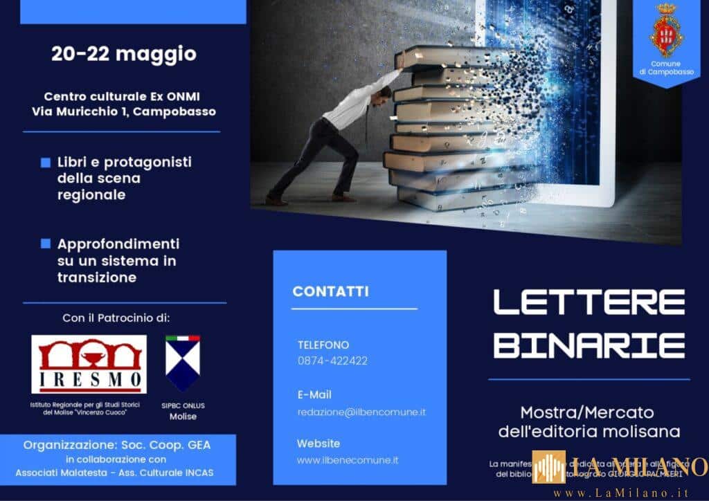 Campobasso, “Lettere binarie”: la mostra/mercato dell'editoria molisana