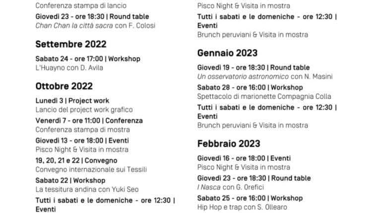 Milano, Mudec presenta il programma "L'anno del Perù".