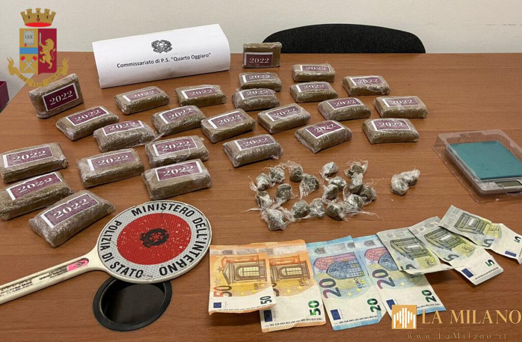 Milano, 3kg di droga in camera: arrestato un 46enne