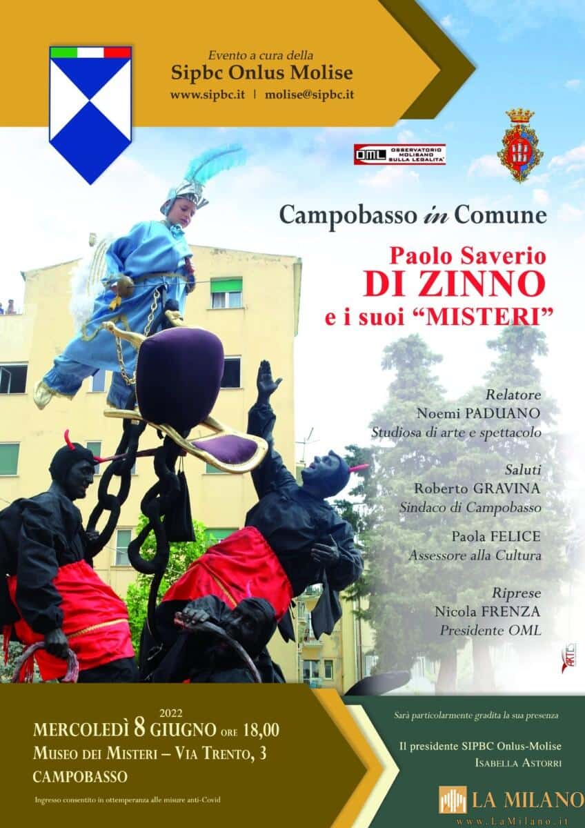 Campobasso, Appuntamenti Festival dei Misteri di mercoledì 8 giugno